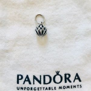 Pandora Sterling Silver Teardrop Shaped Pendant